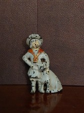 Original Antique/Vintage A.C. Williams Buster Brown & Tige Cast Iron Still Bank picture