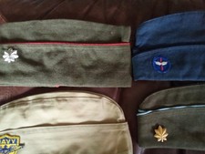 6 WW 2 ERA US ARMY & USMC GARRISON SIDE HATS CAPS picture