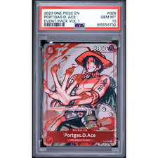 2023 ONE PIECE PROMOS #028 PORTGAS D. ACE EVENT PACK VOL.1 PSA 10 picture