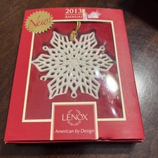 Lenox 2013 Annual Snow Fantasies Porcelain Snowflake Ornament picture