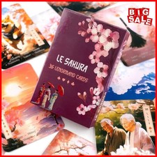Le Sakura Lenormand Deck 36 Cards Japanese Cherry Blossom Oracle Divination picture