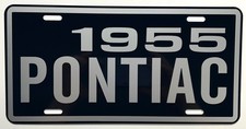 1955 PONTIAC Metal License Plate Fits Chieftain Star Chief Bonneville Classic picture