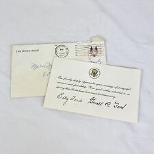 Note signed by Betty Ford and Gerald R. Ford - White House - Oct.24, 1974 picture