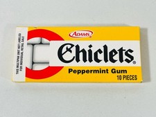 Chiclets Chewing Gum PEPPERMINT ADAMS OPENED/Unsealed pack**COLLECTIBLE** picture