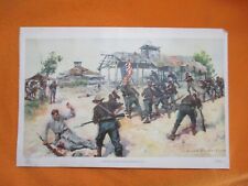 RARE 1899 Spanish American War Print - U.S. Troops Capture San Juan Blockhouse picture