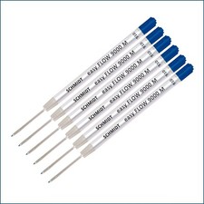 Schmidt Easy Flow 9000 Medium Point Blue Marker Ink Cartridge Refill 6 Pack picture