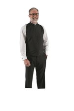 Roman Shirtfronts Vestfronts With Buttons (92) For Men - Black, Size 18-18.5 picture