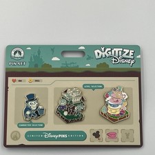 2026 Disneyland Digitize Disney Pins Hatbox Ghost Haunted Mansion Tea Cups Set picture