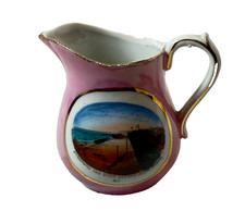 OCEAN GROVE NJ NEW JERSEY Souvenir Porcelain Trinket ANTIQUE CREAMER picture