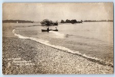 c1910's New Channel Crescent Beach Sodus Bay NY RPPC Photo Antique Postcard picture