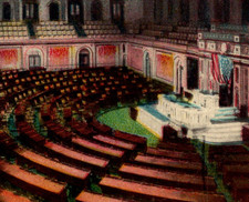 Antique DB Postcard United States Hall Of Representatives Washington DC c1900s picture