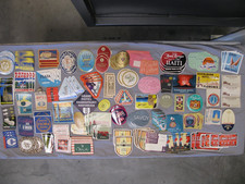 LOT LUGGAGE DECALS 59 DIFFERENT W/ ( 172 COUNT ) Vintage Original Decals. 1950. picture