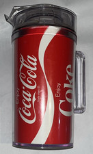 Vintage Enjoy Coke Coca Cola plastic double wall insulated pitcher made in USA picture