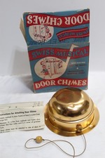 Vintage Swiss Musical Door Chimes Maspeth Mfg Co Original Box 