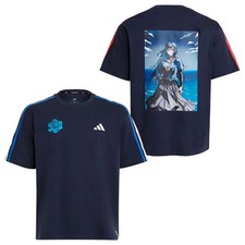Adidas x Ado Limited Edition Tricolor 3 Stripe T-Shirt Navy Blue Size S New picture