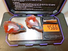Condor Agate Polished Nodule Pair - 45.66 Grams, 26x48mm picture