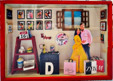 Personalized Gift, Photo Frame box, Shadow Box, 3D Miniature, Anniversary Gift picture