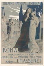 🎭 Roma Opera Tragique Poster - Théatre National de L'Opéra - 24x36” - Premium picture