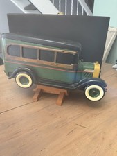 Vintage Large Folk Art Style Wooden Display Bus/Huskster Truck.(Use In Retail. picture