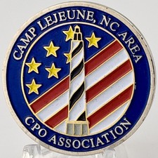 US Navy Camp Lejeune NC CPO Association Cape Lookout Chief Challenge Coin picture