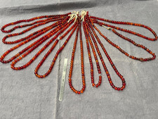 10 strands Vintage Red orange Glass Trade BEADS picture