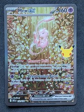 Mew ex 152/128 Pokemon 30th Anniversary TCG Special Illustration Rare SIR MINT picture