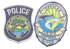 2 GREAT FLORIDA - DEFUNCT TOWN OF WHITE SPINGS PD & AWESOME FORT PIERCE- LARGE picture