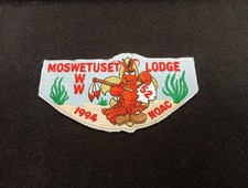 Moswetuset Lodge 52 Flap Patch 1994 NOAC Boston Minuteman Council MA BSA OA picture