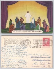 Black Hills Passion Play Ascension Scene Postcard 1963 Spearfish SD Josef Meier picture