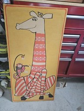 Vintage Scuda Canvas Giraffe picture