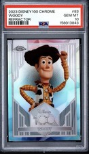 2024 Topps Chrome Disney 100 Woody #83 Refractor PSA 10 🔥RARE🔥 Pop 52 picture