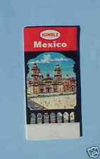 1959 Mexico road map Humble oil illustrated Cathedral Mexico City picture