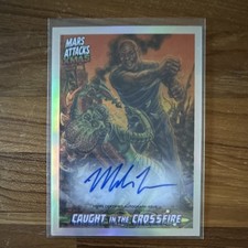 Topps 2026 Mars Attacks Christmas Caught in the Crossfire CCA-MS Mike Tyson Auto picture