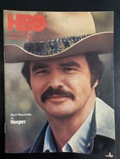 Vintage 1979 HBO Cablevision Program Guide - Burt Reynolds