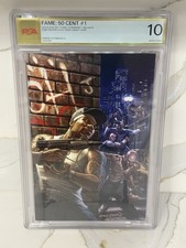 FAME: 50 CENT #1 (PUNISHER HOMAGE) Variant Cover 2024 Gold Label PSA 10 picture