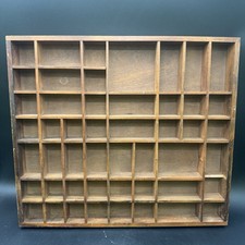 VTG Trinket Board Letter Press Drawer Wall Decor Mid Century Modern MCM 19x21 picture