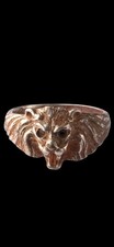 Antique Ww1 Ww2 Era Central European Lion Ring Unique picture