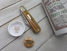 Great Eastern Cutlery #78 Northfield Barlow 781224 Smooth Autumn Gold Bone GEC picture