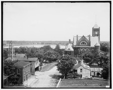 Photo:Court house and Lake Evla [sic] from Hotel San Juan, Orlando, Fla. picture