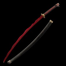 Handmade Rivers of Blood Replica Real-Elden Ring Samurai Katana Sword, Full Tang picture