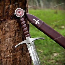 The Accolade Sword of Knights Templar Handmade Collectible Sword Wall Décor gift picture