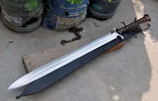 Custom Handmade 32-in Carbon Steel 1095 Hunting Gladius Sword with Sheath picture