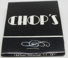Chop's Gay Bar San Francisco California 2348 Market Street FULL Matchbook picture