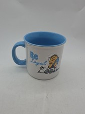 Peanuts Mug Be Loyal Snoopy Linus 21 Oz Coffee Mug New Sold Out Rare Baby Blue picture