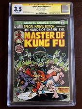 Special Marvel Edition #15 CGC 3.5 Signed by Jim Starlin 1st App Of Shang Chi picture