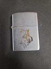 Zippo 1940s 1950s Vintage Cowboy Lighter picture