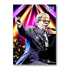 Elton John Headliner Sketch Card Limited 02/30 Dr. Dunk Signed picture