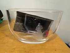 Orrefors Wish to the Moon Crystal Vase by Swedish Edvin Ohrstrom Engraved Signed picture