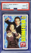 SCARCE 1995 TV Week "Classic TV" Gold Foil Parallel Seinfeld (PSA 10) (POP 1) picture