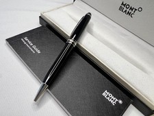 Montblanc Meisterstück 164 Ballpoint Pen Black Silver Authentic New Box ON SALE picture